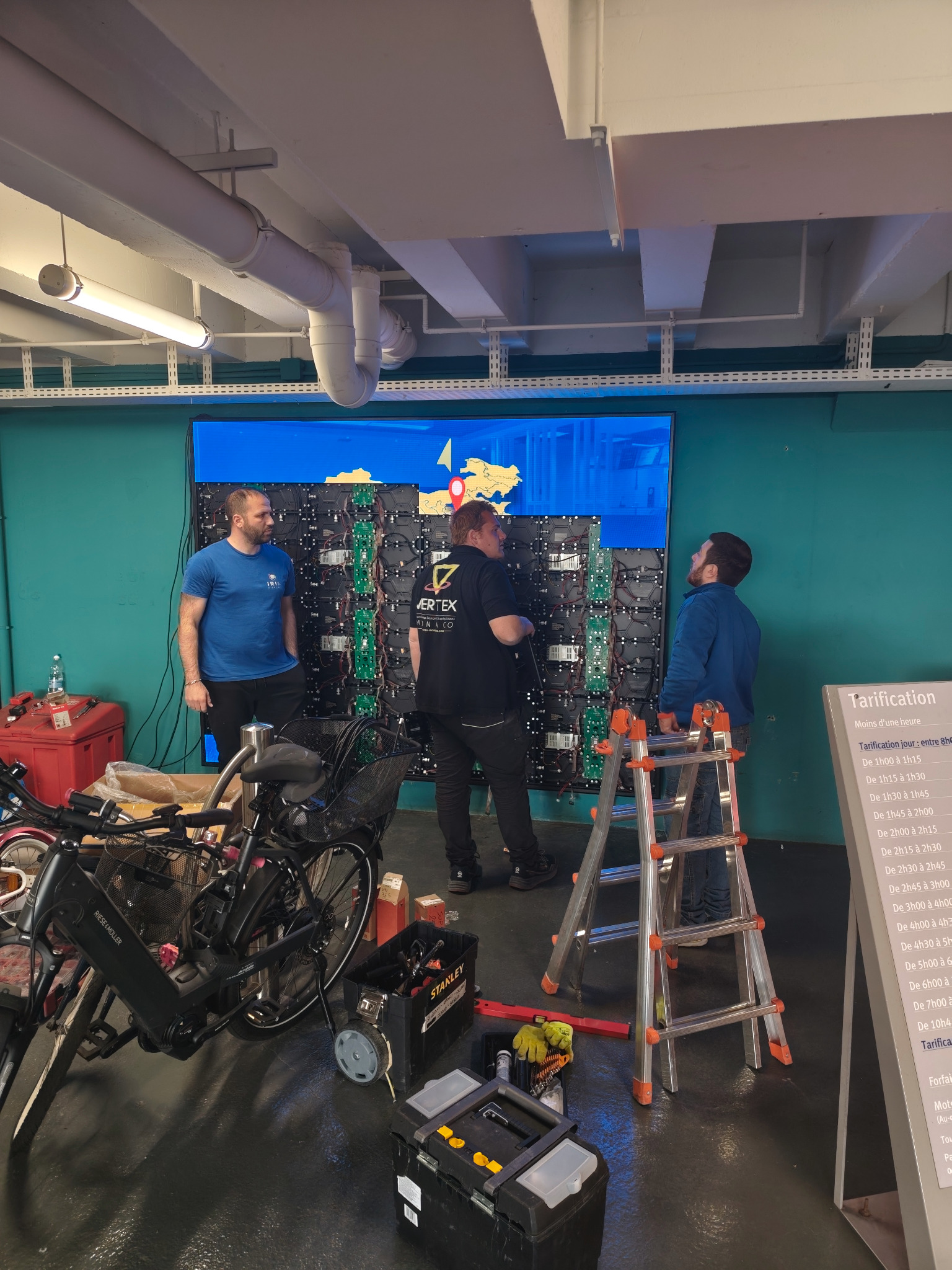 Intégration d’un mur LED